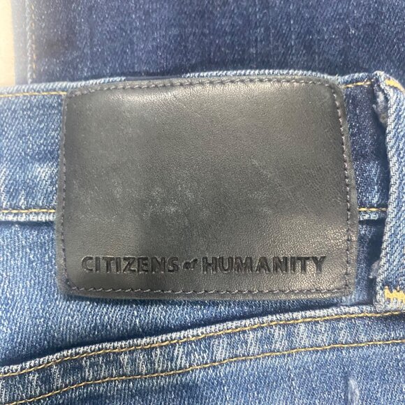 Citizens Of Humanity Jeans Mens Size 33 X34 Core Slim Fit Denim Distressed - Picture 3 of 13